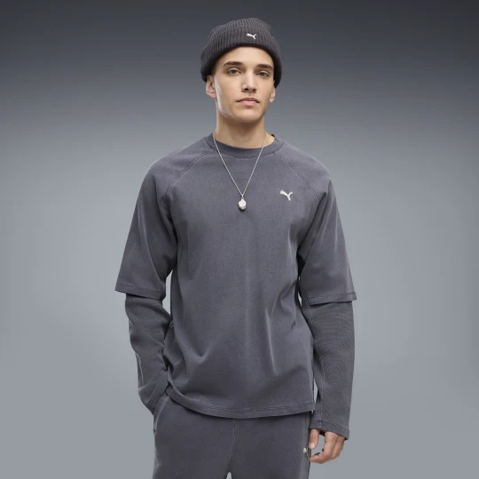 Zdjęcie produktu PUMA Męska dwuwarstwowa koszulka Essentials, Akcesoria, Szary
