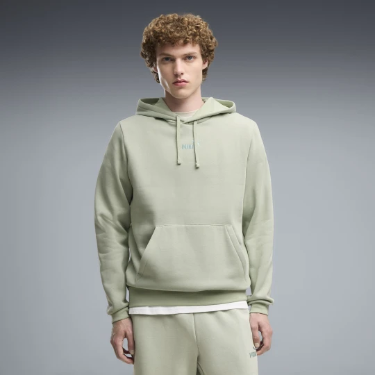 Zdjęcie produktu PUMA Męska dzianinowa bluza z kapturem Essentials z logo No.1, Odzież, Zielony