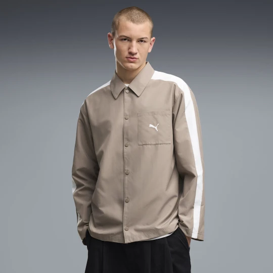 Zdjęcie produktu PUMA Męska koszula wierzchnia T7 o luźnym kroju, Akcesoria, Beżowy