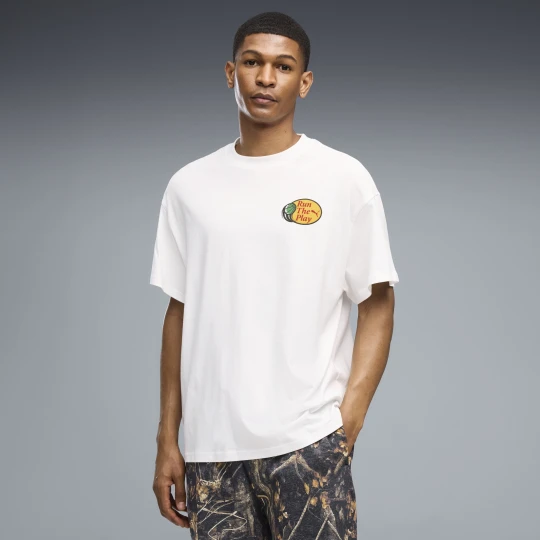 Zdjęcie produktu PUMA Męska koszulka Dylan Wildcat o kroju oversize, Odzież, Biały