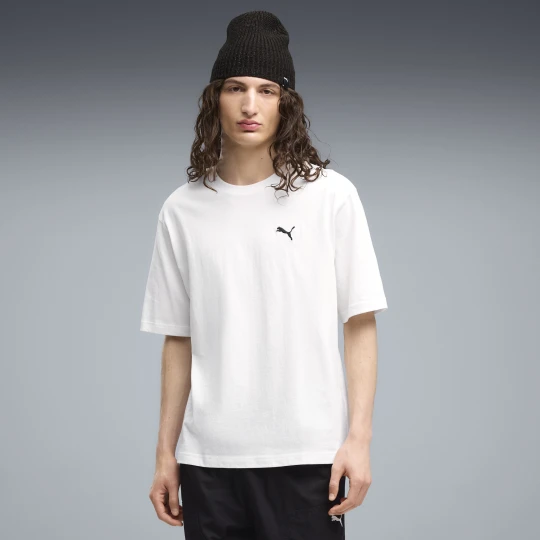 Zdjęcie produktu PUMA Męska koszulka Essentials Boxy o luźnym kroju, Odzież, Biały