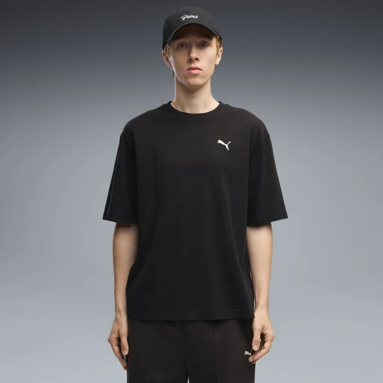 Zdjęcie produktu PUMA Męska koszulka Essentials Boxy o luźnym kroju, Odzież, Czarny