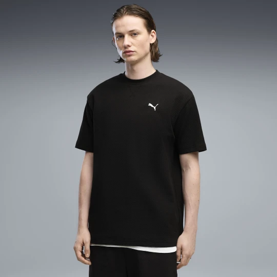 Zdjęcie produktu PUMA Męska koszulka Essentials Elevated o luźnym kroju, Akcesoria, Czarny