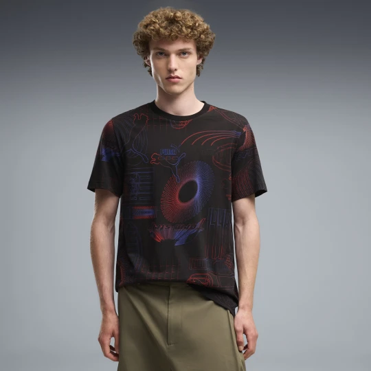 Zdjęcie produktu PUMA Męska koszulka Essentials Printed Graphic, Odzież, Czarny