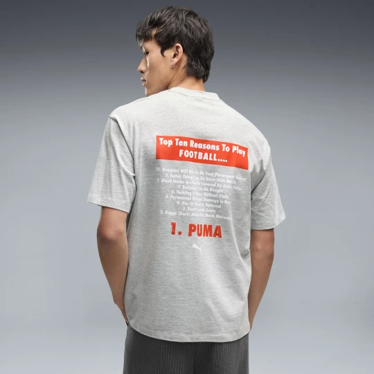 Zdjęcie produktu PUMA Męska koszulka piłkarska Graphic, Odzież, Szary