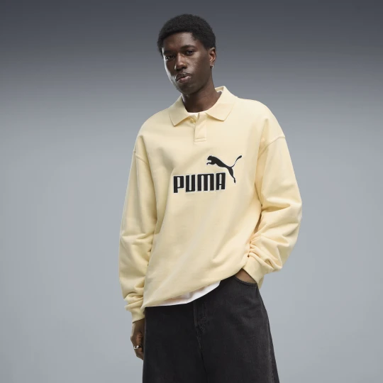 Zdjęcie produktu PUMA Męska koszulka polo Essentials Elevated No. 1 o swobodnym kroju, Odzież, Żółty