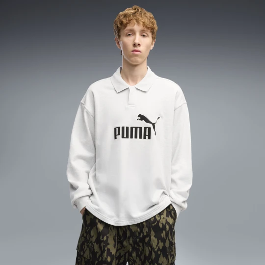 Zdjęcie produktu PUMA Męska koszulka polo Essentials Elevated No. 1 o swobodnym kroju, Odzież, Biały