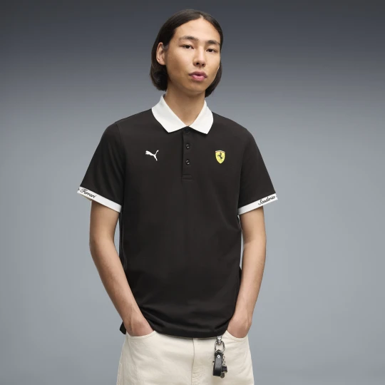 Zdjęcie produktu PUMA Męska koszulka polo Ferrari z piki, Akcesoria, Czarny