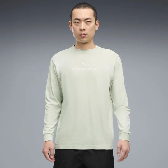 Zdjęcie produktu PUMA MÄ™ska koszulka z dÅ‚ugim rÄ™kawem Run Culture Collective z grafikÄ…, OdzieÅ¼, Zielony