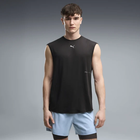 Zdjęcie produktu PUMA MÄ™ski luÅºny top bez rÄ™kawÃ³w Brightstride CLOUDSPUN, OdzieÅ¼, Czarny