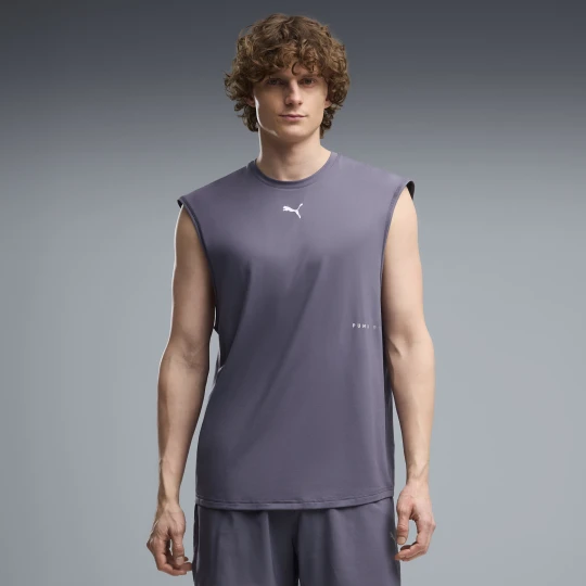 Zdjęcie produktu PUMA MÄ™ski luÅºny top bez rÄ™kawÃ³w Brightstride CLOUDSPUN, OdzieÅ¼, Szary Inky Depths