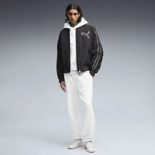 Zdjęcie produktu PUMA Męskie spodnie dresowe o luźnym kroju Essentials, Odzież, Biały