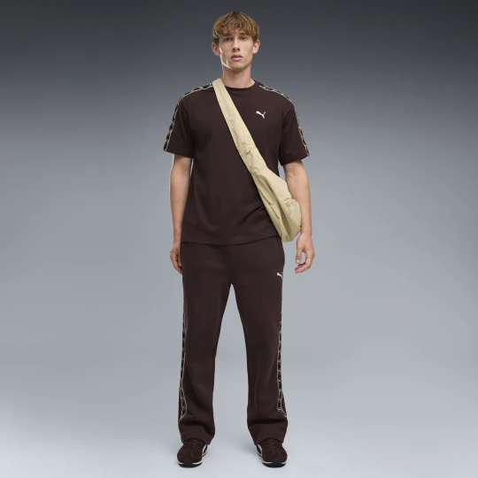 Zdjęcie produktu PUMA Męskie spodnie Essentials Elevated Tape Relaxed, Odzież, Brązowy
