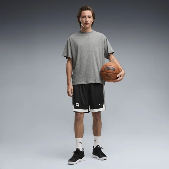 Zdjęcie produktu PUMA Męskie szorty koszykarskie Fundamentals Mesh 8", Odzież, Czarny