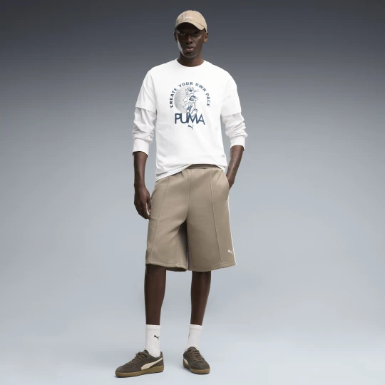 Zdjęcie produktu PUMA Męskie szorty T7 Relaxed 9" Baggy, Akcesoria, Beżowy