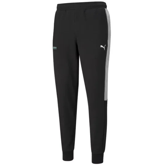 Zdjęcie produktu Puma Mercedes-AMG Petronas F1 T7 Sweatpants 599599-01, Męskie, Czarne, spodnie, bawełna, rozmiar: XS
