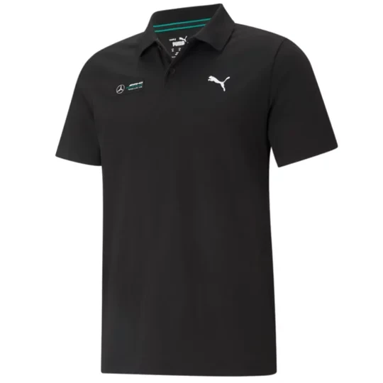Zdjęcie produktu Puma Mercedes F1 Essentials Polo 599622-01, Męskie, Czarne, koszulki polo, bawełna, rozmiar: XS