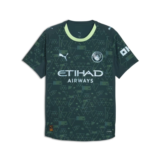 Zdjęcie produktu PUMA Męska autentyczna czwarta koszulka Manchester City 25/26, Akcesoria, Zielony