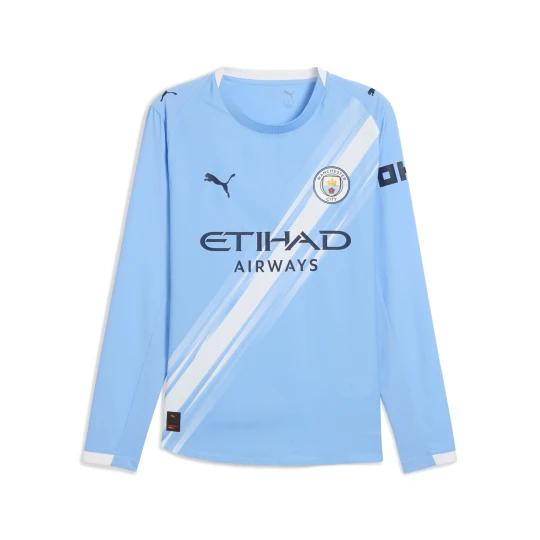 Zdjęcie produktu PUMA Męska autentyczna koszulka domowa z długim rękawem Manchester City 25/26, Akcesoria, Niebieski
