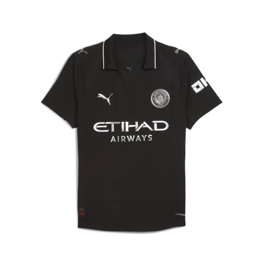 Zdjęcie produktu PUMA Męska autentyczna koszulka wyjazdowa Manchester City 25/26, Akcesoria, Czarny