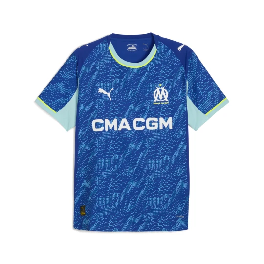Zdjęcie produktu PUMA MÄ™ska autentyczna trzecia koszulka Olympique Marseille 25/26, Akcesoria, Niebieski