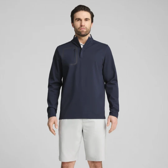 Zdjęcie produktu PUMA Męska bluza do golfa CLOUDSPUN Tech z zamkiem 1 / 4, Odzież, Niebieski Deep Navy