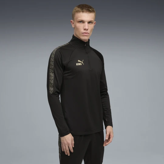 Zdjęcie produktu PUMA Męska bluza piłkarska KINGtouch z zamkiem 1 / 4, Odzież, Czarny