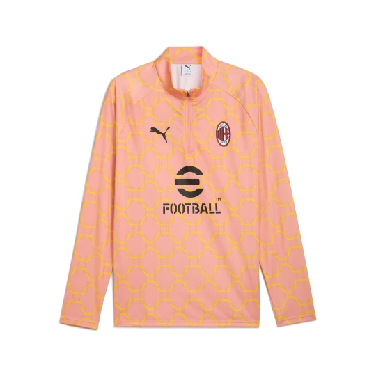 Zdjęcie produktu PUMA Męska bluza przedmeczowa z zamkiem 1 / 4 AC Milan, Akcesoria, Różowy