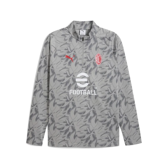 Zdjęcie produktu PUMA Męska bluza przedmeczowa z zamkiem 1/4 AC Milan, Akcesoria, Szary