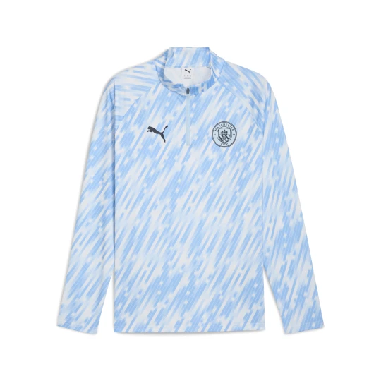 Zdjęcie produktu PUMA Męska bluza przedmeczowa z zamkiem 1 / 4 Manchester City, Akcesoria, Niebieski