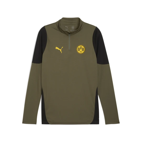Zdjęcie produktu PUMA Męska bluza treningowa Borussia Dortmund z zamkiem 1/4, Akcesoria, Zielony