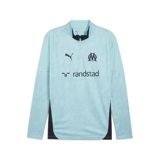 Zdjęcie produktu PUMA Męska bluza treningowa Olympique Marsylia z zamkiem 1/4, Akcesoria, Niebieski