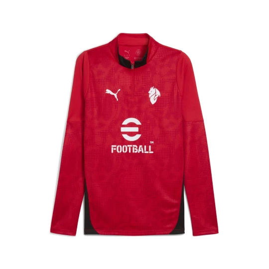 Zdjęcie produktu PUMA Męska bluza treningowa z zamkiem 1 / 4 AC Milan 25 / 26, Akcesoria, Czerwony