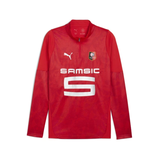 Zdjęcie produktu PUMA Męska bluza treningowa z zamkiem 1 / 4 Stade Rennais F.C., Akcesoria, Czerwony