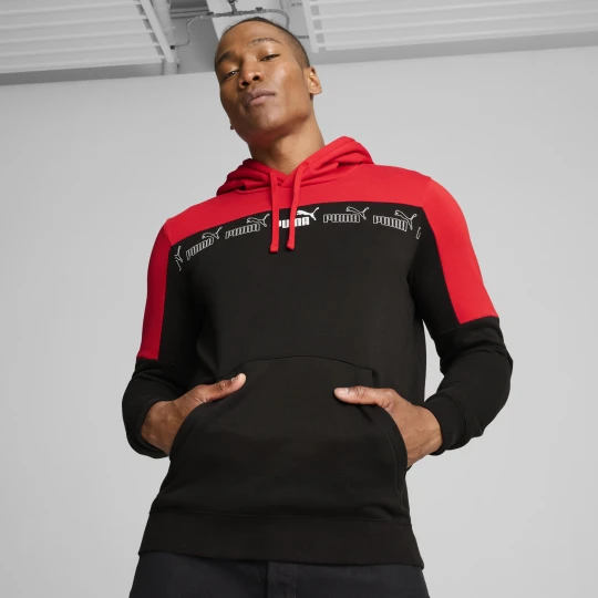Zdjęcie produktu PUMA Męska bluza z kapturem Around the Block, Odzież, Czerwony