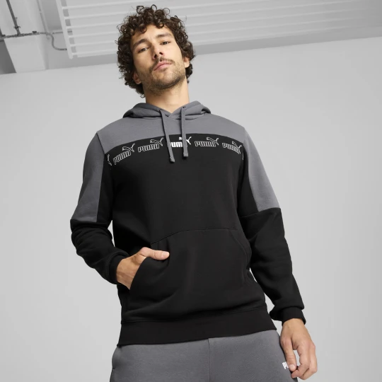 Zdjęcie produktu PUMA Męska bluza z kapturem Around the Block, Odzież, Szary