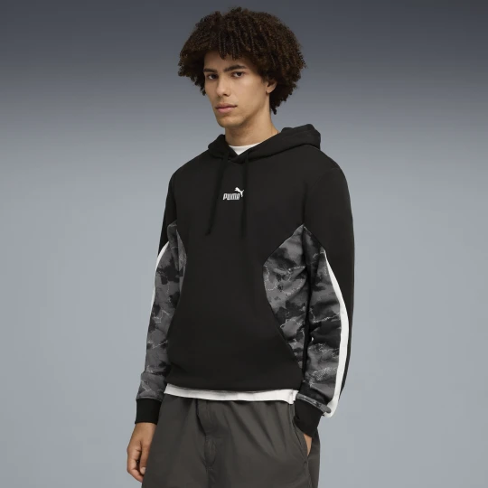 Zdjęcie produktu PUMA Męska bluza z kapturem Camo, Odzież, Czarny