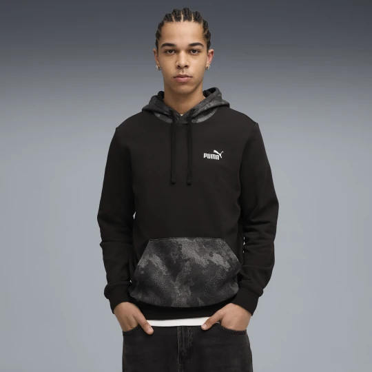 Zdjęcie produktu PUMA Męska bluza z kapturem Essentials Camo, Akcesoria, Czarny