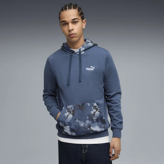 Zdjęcie produktu PUMA MÄ™ska bluza z kapturem Essentials Camo, Akcesoria, Niebieski