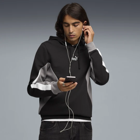 Zdjęcie produktu PUMA Męska bluza z kapturem Essentials z blokami kolorów, Odzież, Czarny