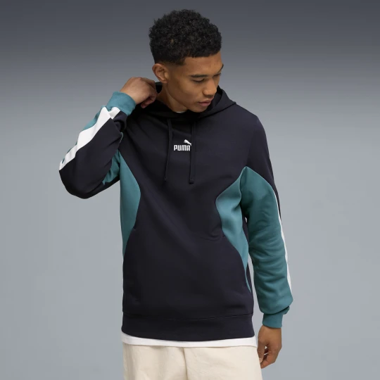 Zdjęcie produktu PUMA Męska bluza z kapturem Essentials z blokami kolorów, Odzież, Niebieski