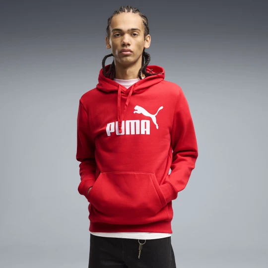 Zdjęcie produktu PUMA Męska bluza z kapturem Essentials z logo No. 1, Odzież, Czerwony
