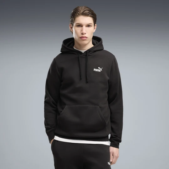 Zdjęcie produktu PUMA Męska bluza z kapturem Essentials z małym logo No. 1, Odzież, Czarny