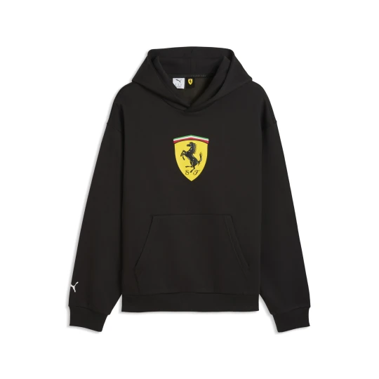 Zdjęcie produktu PUMA Męska bluza z kapturem Ferrari ColouCzerwony Shield z dzianiny, Akcesoria, Czarny