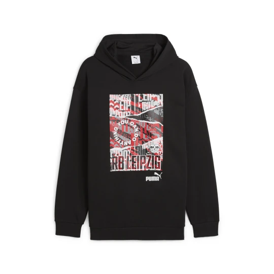 Zdjęcie produktu PUMA MÄ™ska Bluza z kapturem ftblNRGY+ RB Leipzig, Akcesoria, Czarny