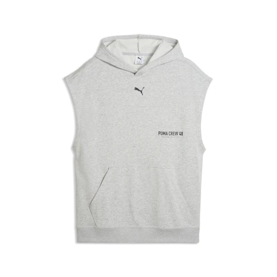 Zdjęcie produktu PUMA Męska bluza z kapturem Graphics Training bez rękawów, Akcesoria, Szary Light Gray Heather