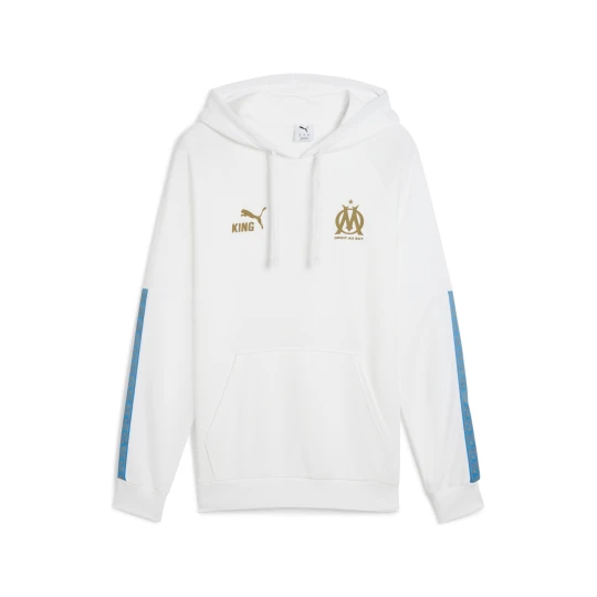Zdjęcie produktu PUMA Męska bluza z kapturem Olympique Marsylia KING, Akcesoria, Biały