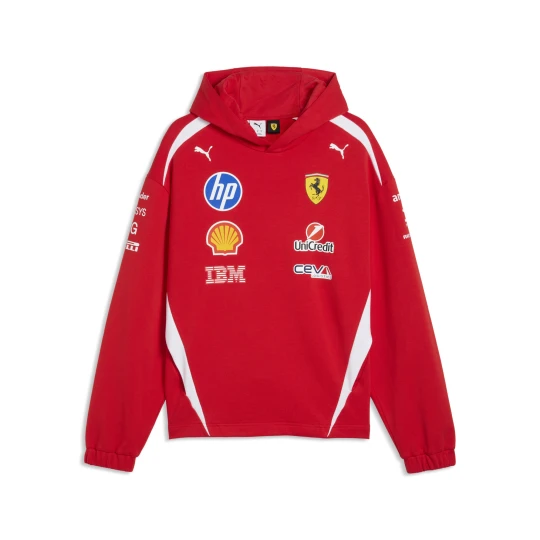 Zdjęcie produktu PUMA Męska bluza z kapturem Scuderia Ferrari HP Replica Drivers Authentic, Akcesoria, Czerwony