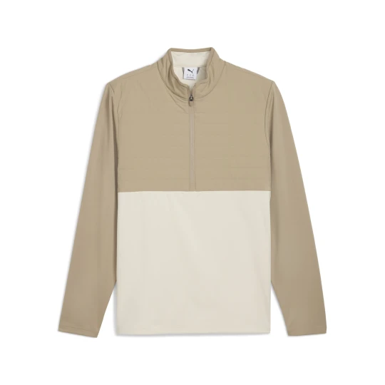 Zdjęcie produktu PUMA Męska hybrydowa bluza do golfa CLOUDSPUN Tech z zamkiem 1 / 4, Odzież, Beżowy