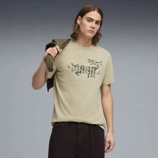 Zdjęcie produktu PUMA Męska koszulka Camo, Odzież, Beżowy